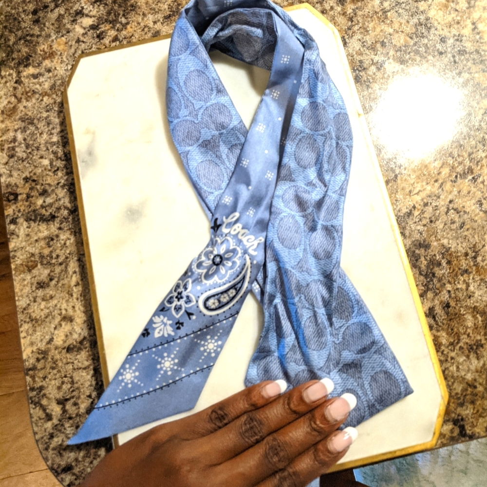 Coach Blue mini Scarf